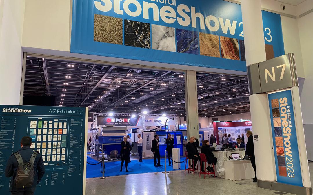 Rocking up at The Natural Stone Show, London ExCel.